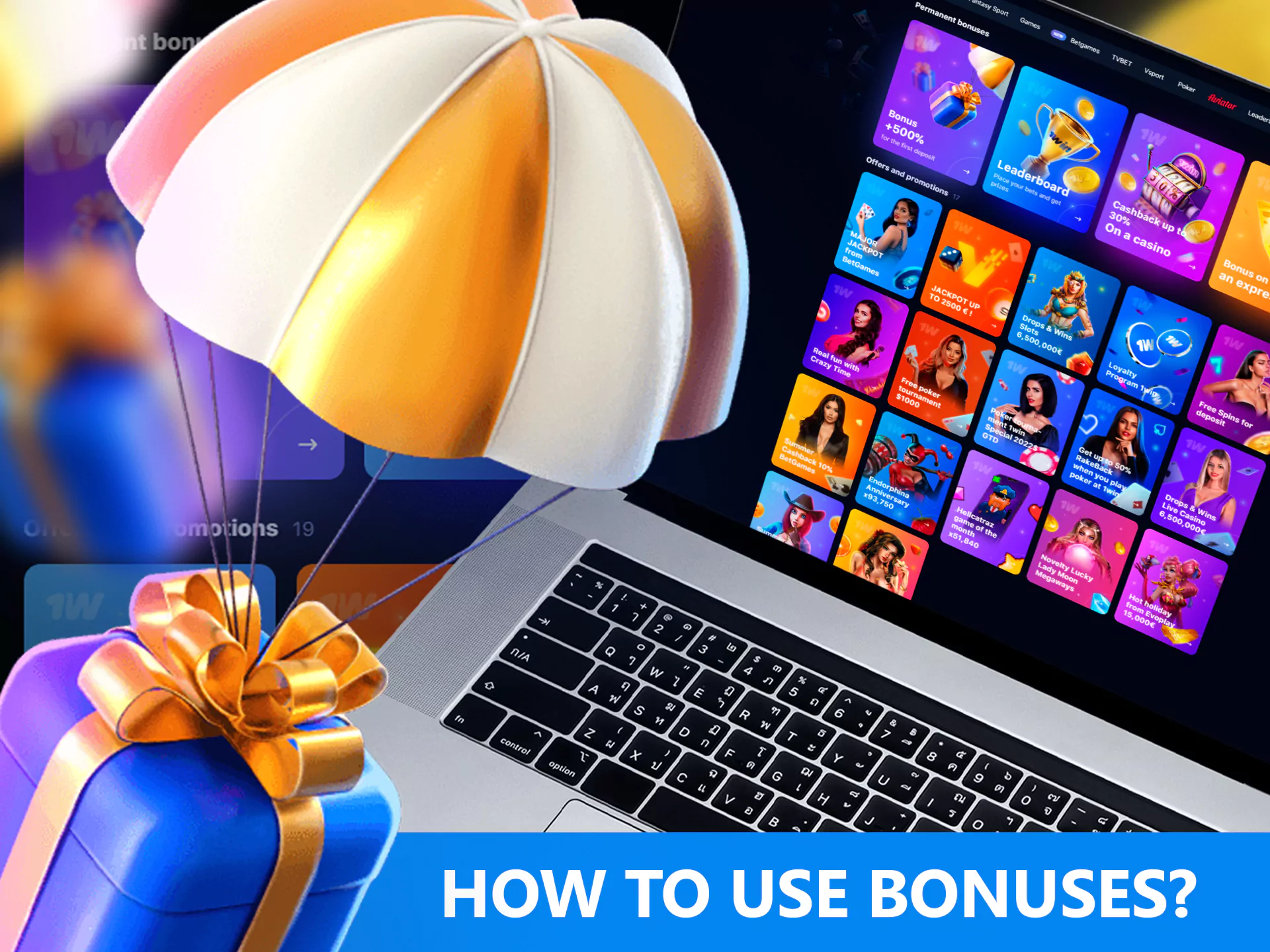 1win bonuses help to increase your profit from betting or playing casino games.